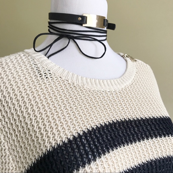 Ann Taylor Striped Long Sleeve Sweater - Picture 5 of 7